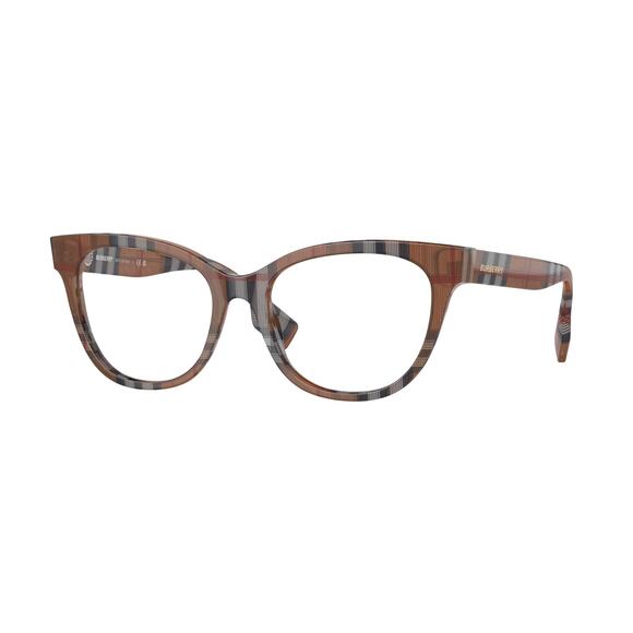 Eyeglasses Burberry Evelyn BE 2375 (3966) BE2375 Woman  BURBERRY Eyeglasses BE 2375 3966 Evelyn Check Brown
